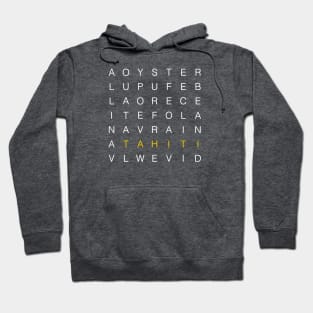 Tahiti Crossword Hoodie